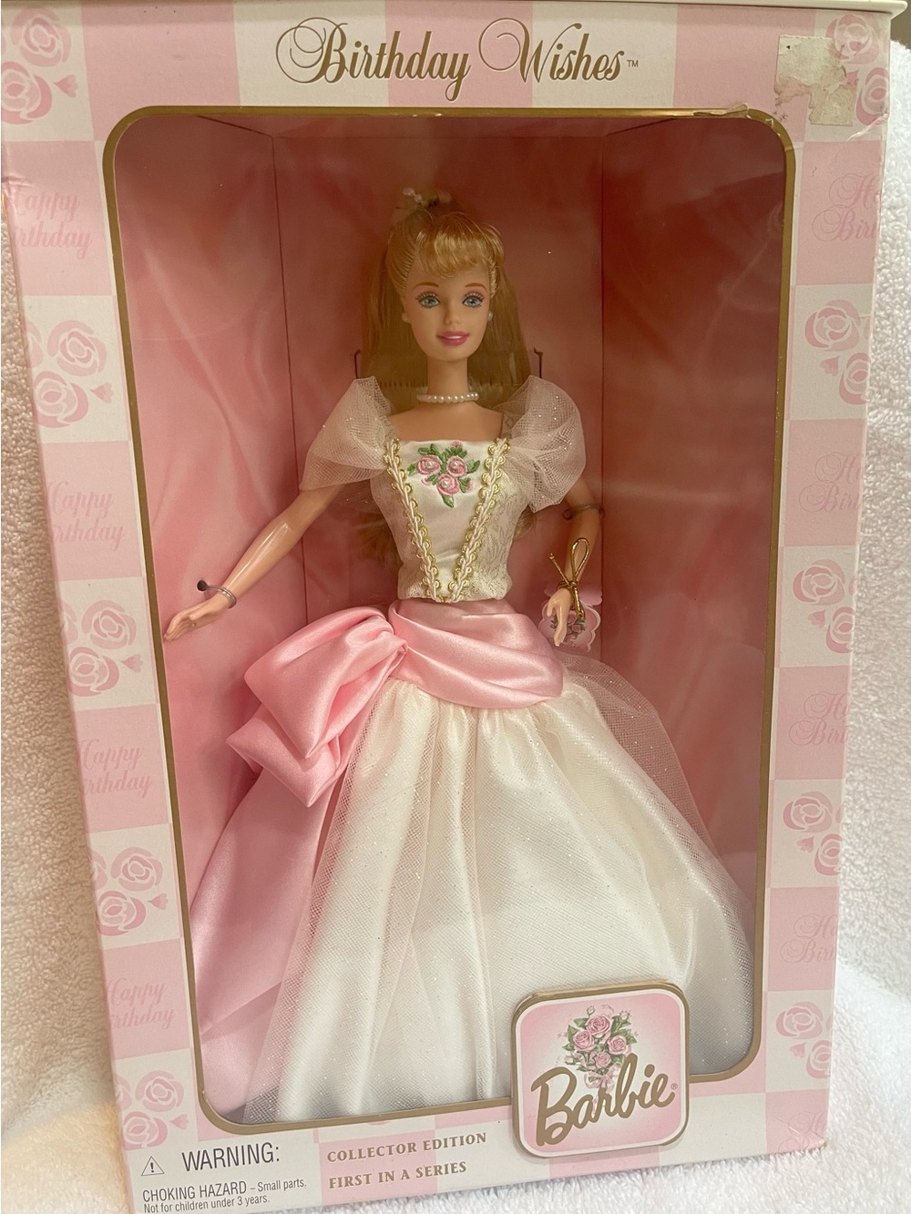 Barbie Birthday Wishes Pink and White Collector Doll